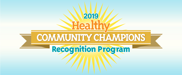 Healthy Community Champions 2018 Recognition Program Logo